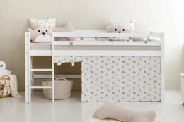 Halfhoogslaper met bedtent