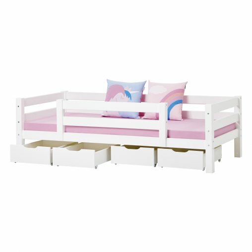 optie 4 kleine lade en unicorn kussens