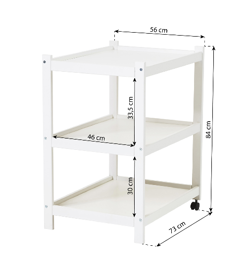 Hoppekids Ida - Marie aankleedtafel wit