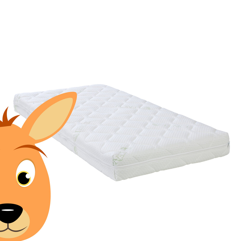 Zzzoo Kangoeroe 60x120 pocketvering + HR 40 koudschuim babymatras