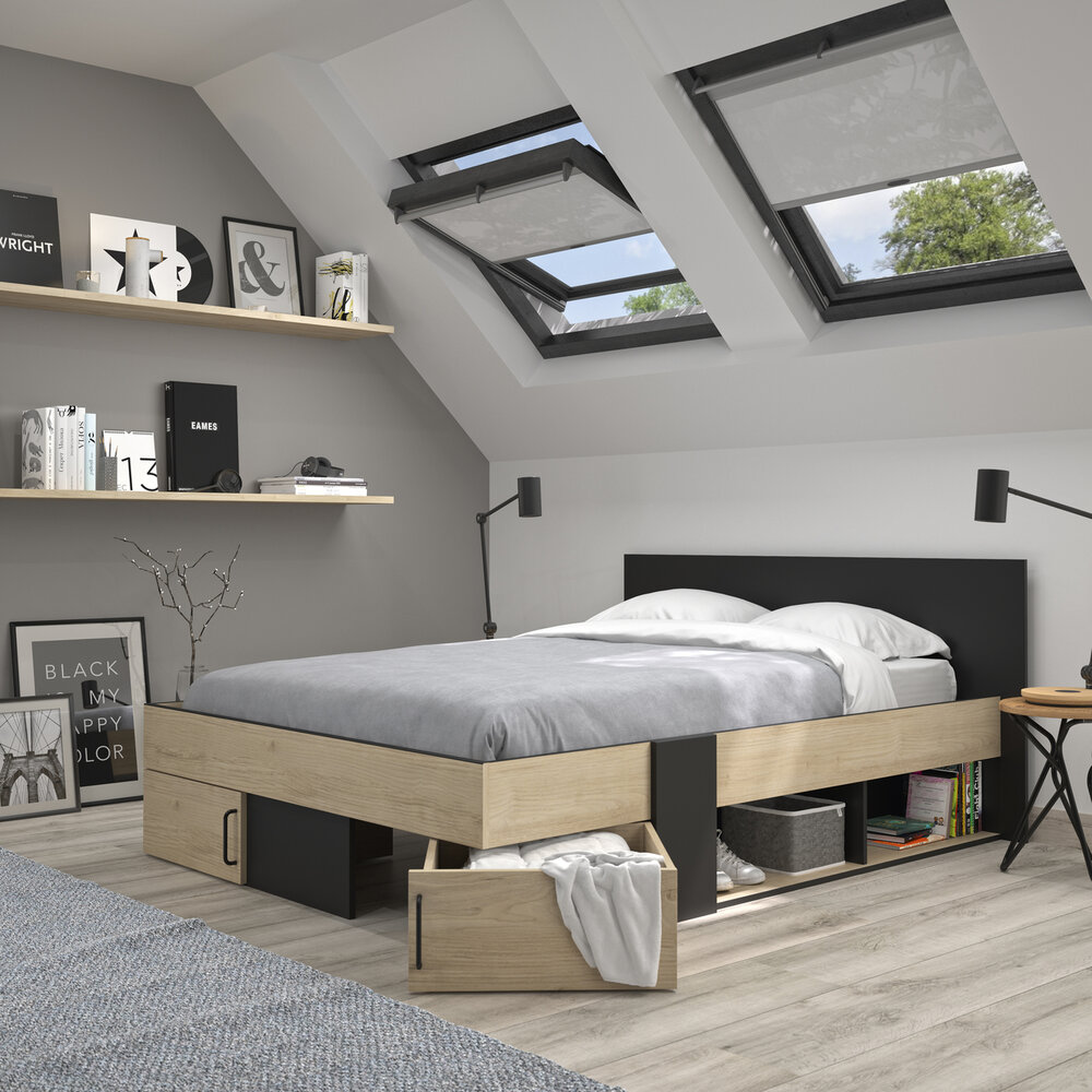 swivel twijfelaar bed 160x200