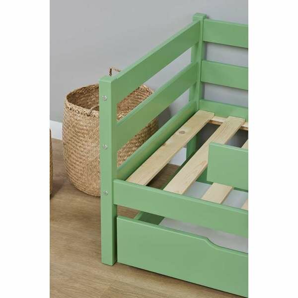 Eco comfort peuterbed 70x160 grenen pale green