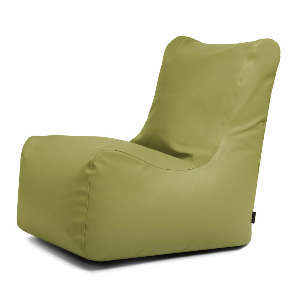 Slowdown seat zitzak outside kunstleder lime