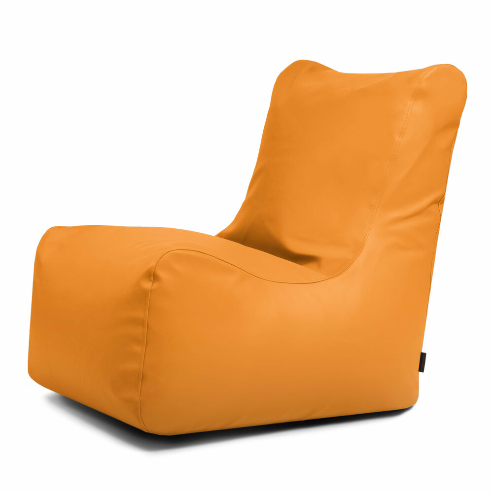 Slowdown seat zitzak outside kunstleder geel