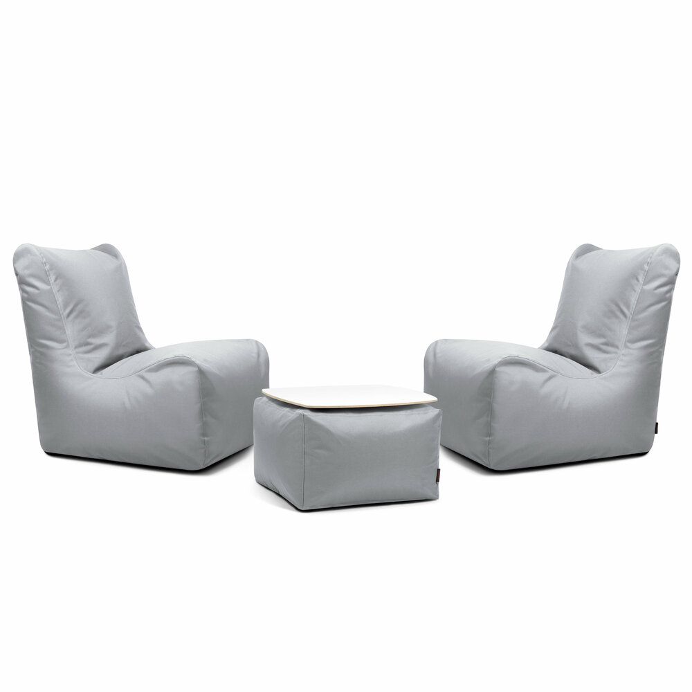 Slowdown chill 3 delige set Seat Ox wit grijs