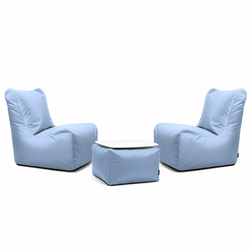 Slowdown chill 3 delige set Seat Ox licht blauw