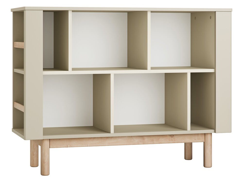 miloo boekenkast laag champagne