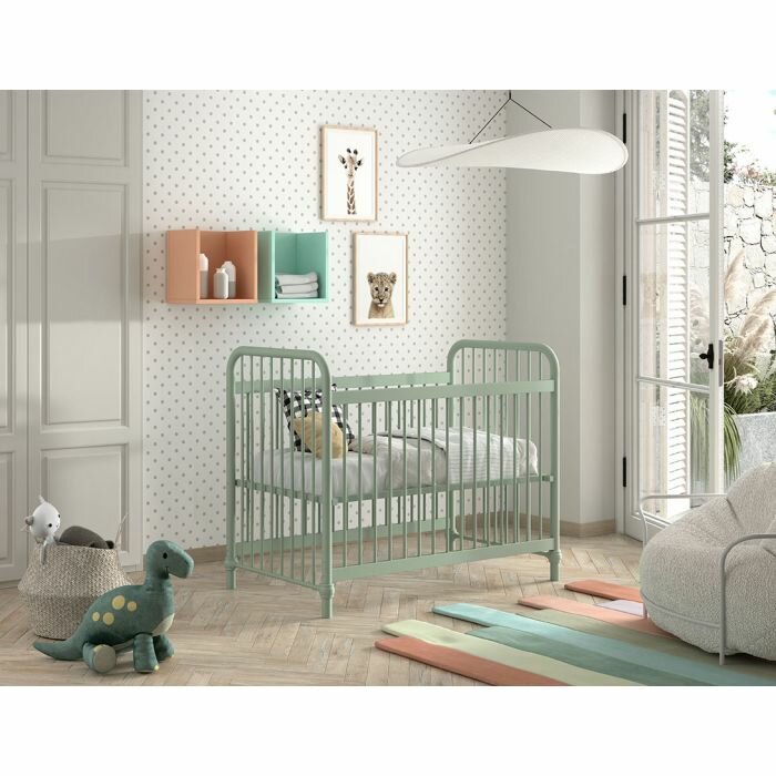 Jaxx bronxx babyledikant pastel groen