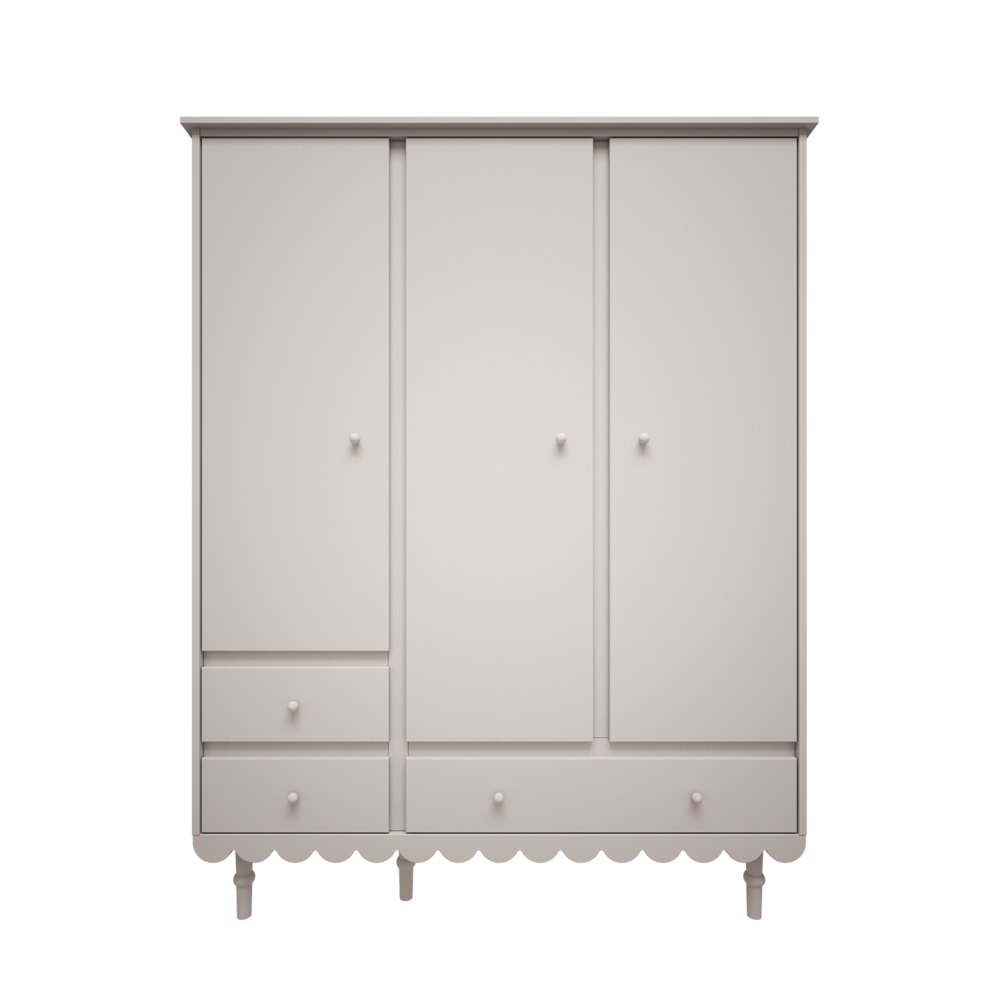 Babushka 3 deurs kast wit