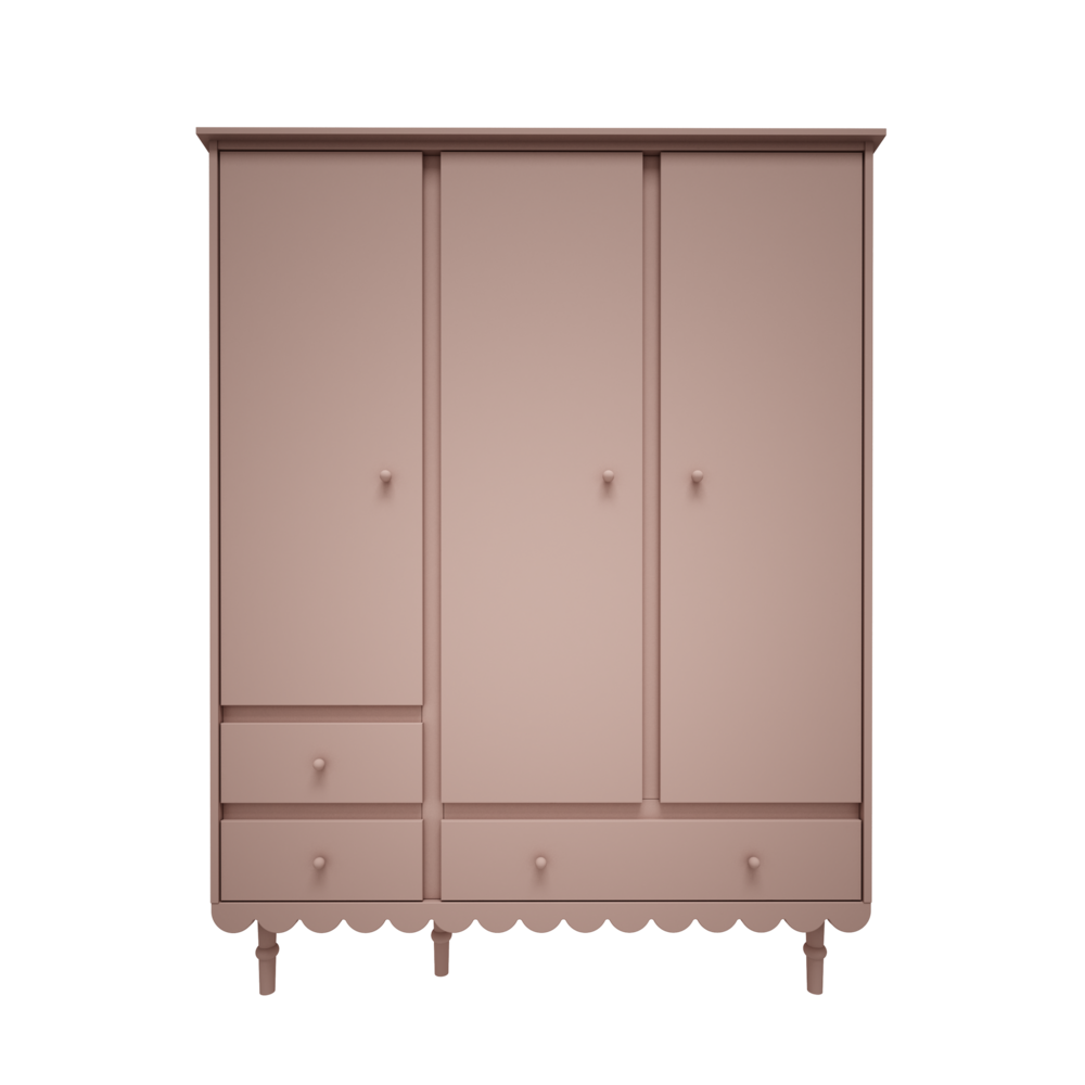 Babushka 3 deurs kast pink