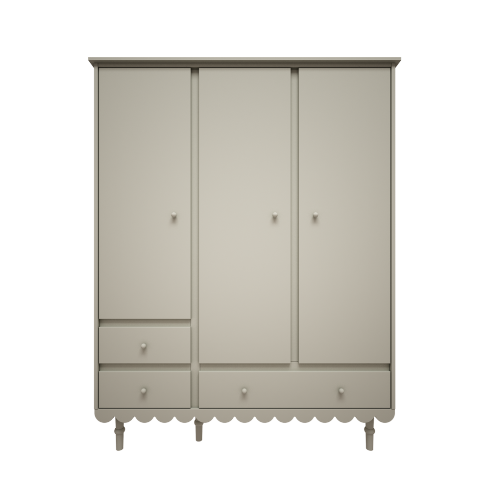 Babushka 3 deurs kast olive