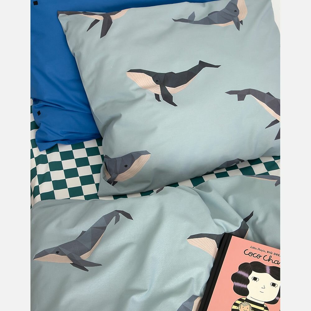 Studio Ditte Walvis dekbedovertrek 1 persoons 140x200/220