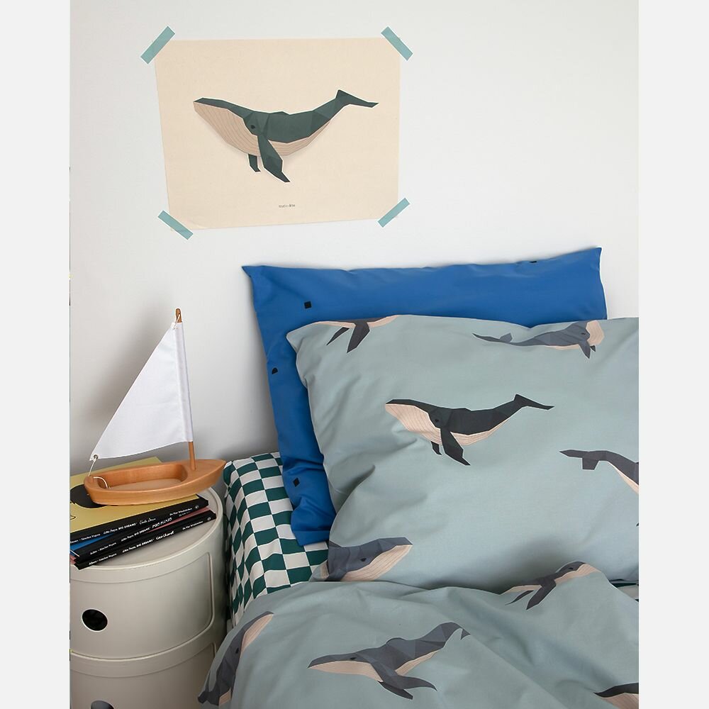 Studio Ditte Walvis dekbedovertrek 1 persoons 140x200/220