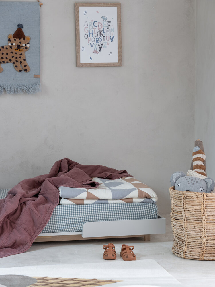 Bloom meegroei bed 90x160/200 eiken cashmere