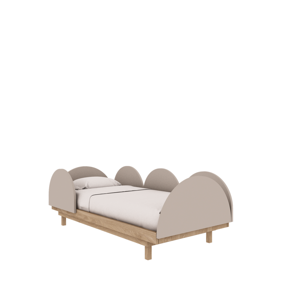Bloom 3 in 1 meegroei ledikant 70x140 eiken cashmere