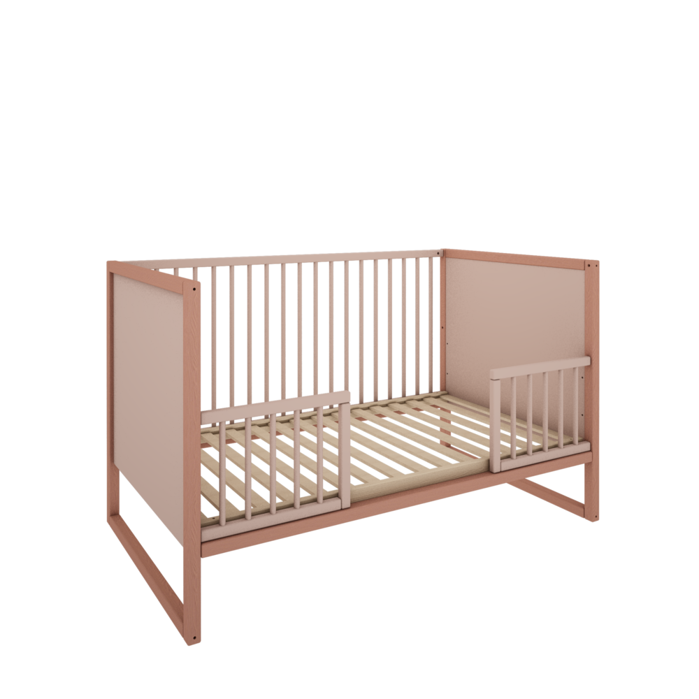 Tweens meegroei ledikant 70x140 koraal roze