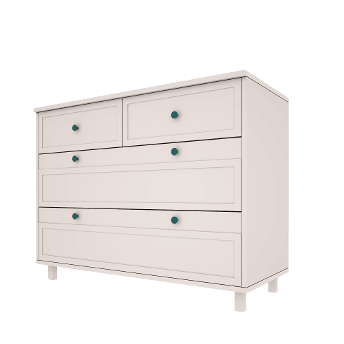 Vintage commode 3 laden cashmere