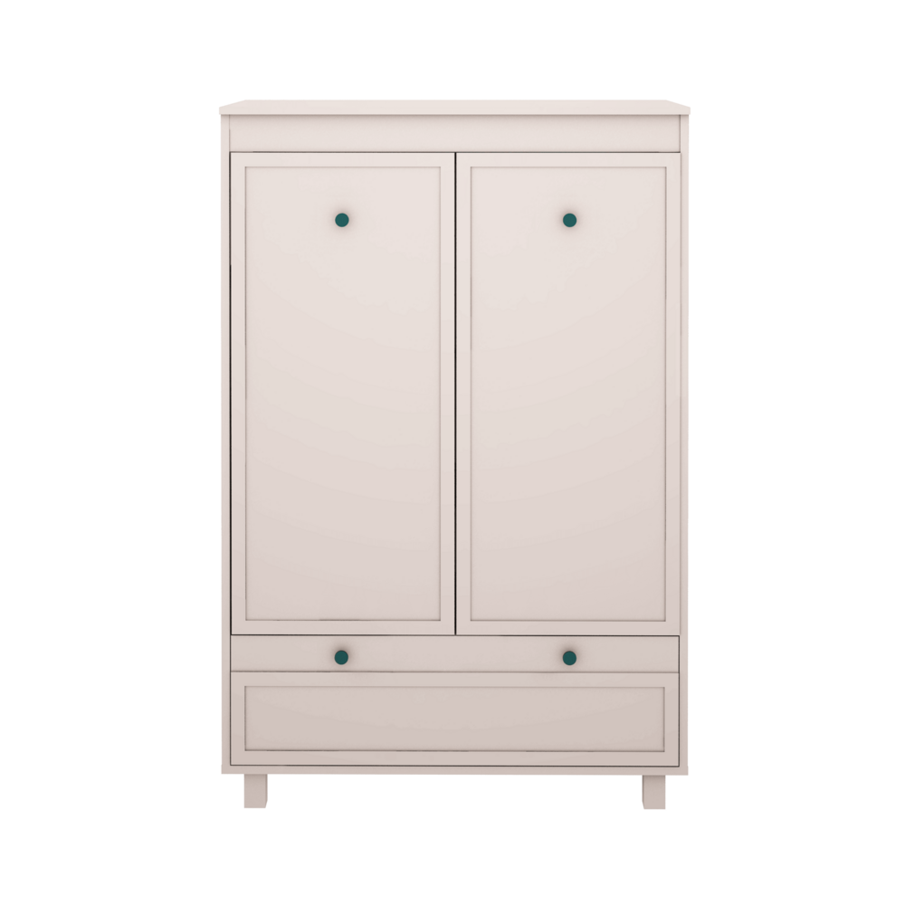 Vintage kast met planken en lade cashmere