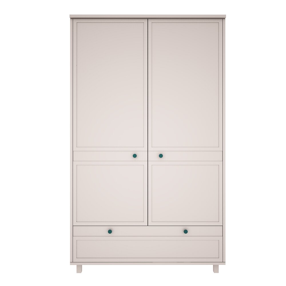 Vintage 2 deurs kast met lade cashmere