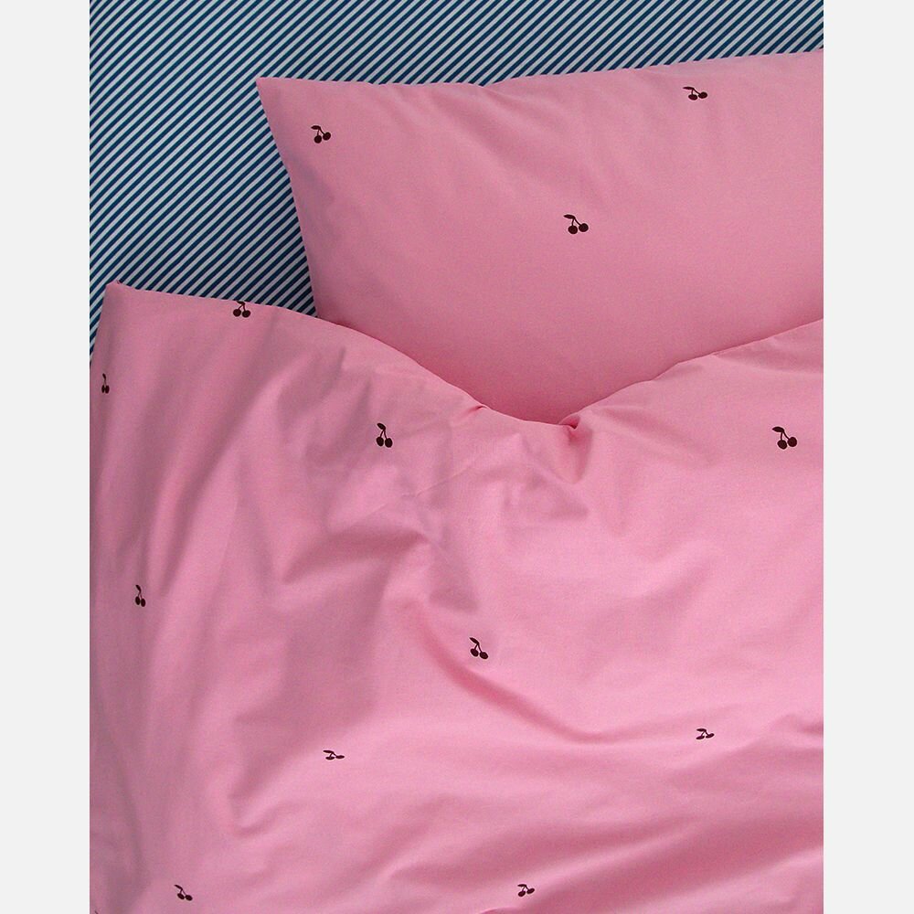 Studio Ditte hoeslaken streepjes denim 90x200