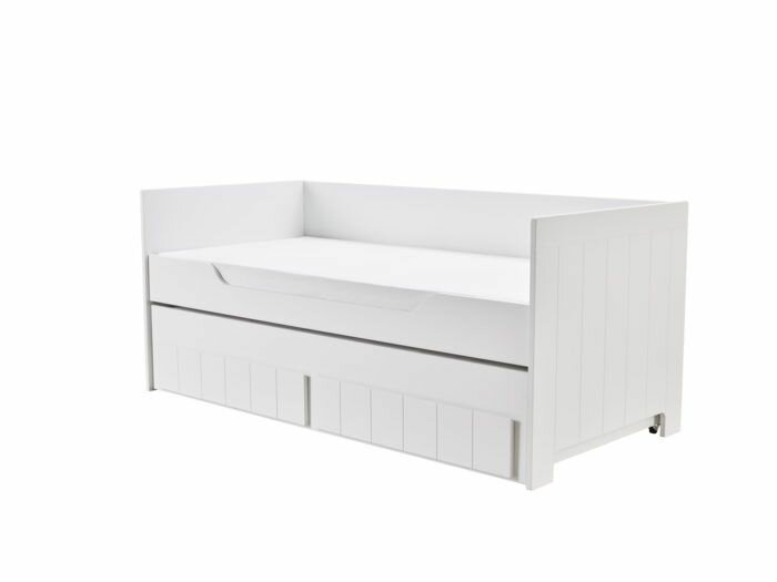 voorbeeld bed in wit matrassen optie, 90x200 en lade 90x190x10