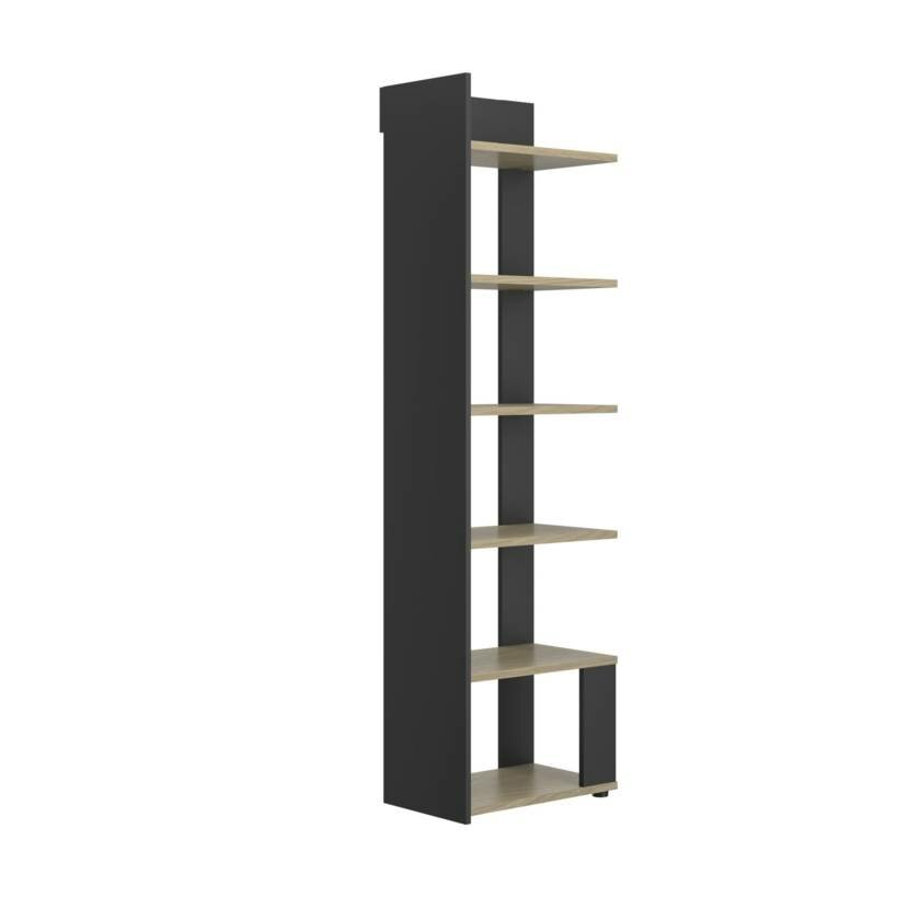 Nael boekenkast eiken / zwart 