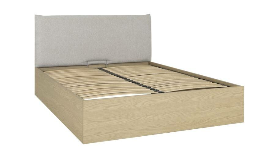 Gami Auriol opberg bed 160x200  gerookt eiken