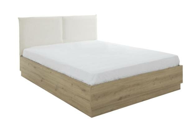Tidy opberg bed met hoofdbord 160x200 eiken decor