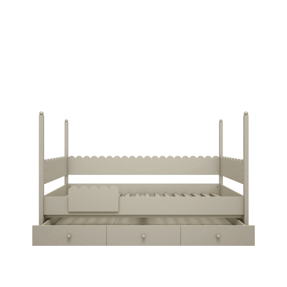 deelbaar tot enkel bed met lade