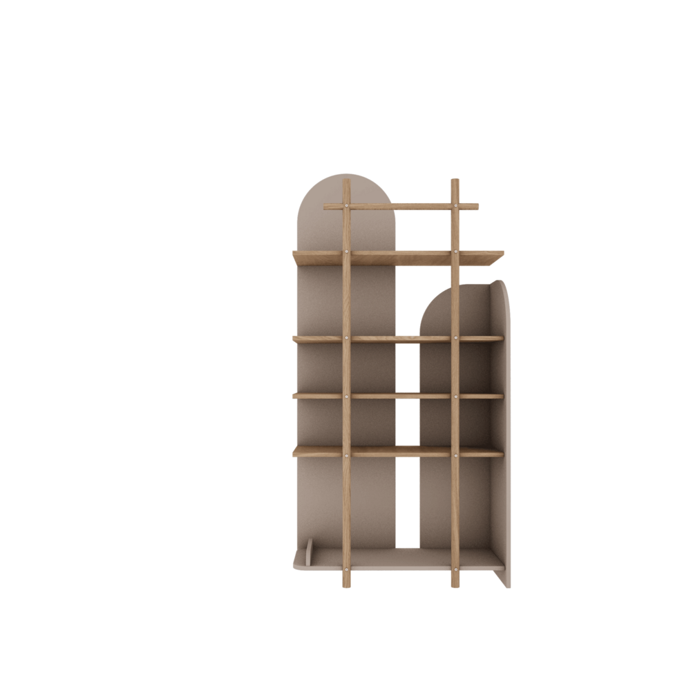 Bloom boekenkast smal cashmere