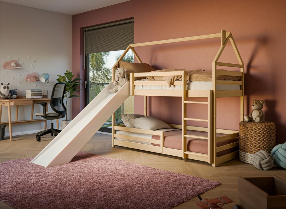 trap en glijbaan kunnen links of rechts