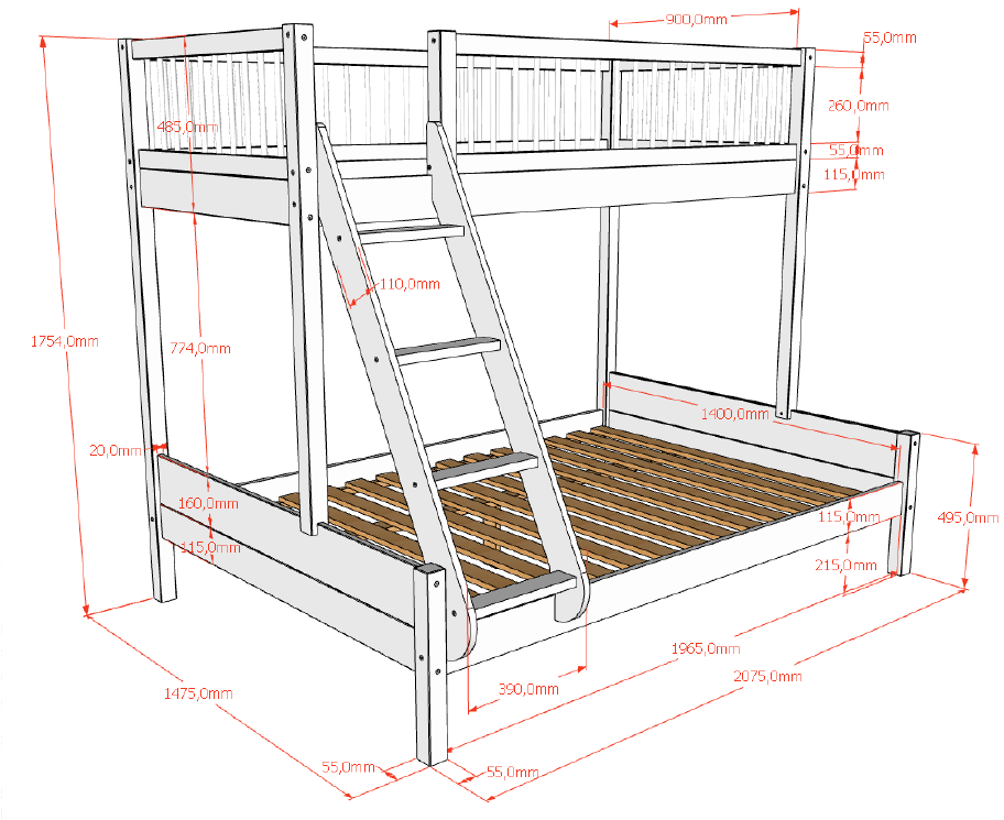 maten forrest family bed