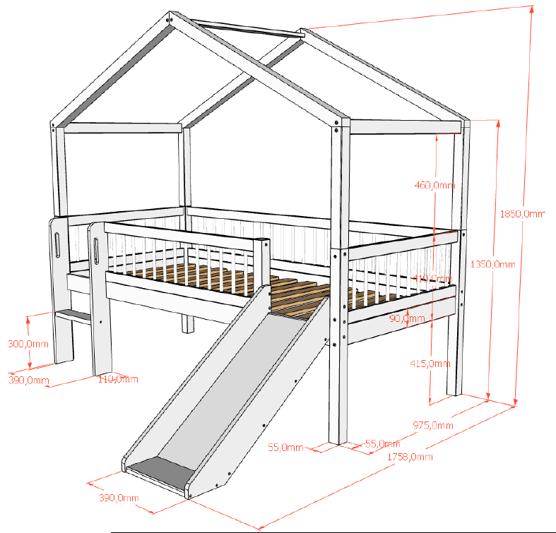 maten forrest huis bed