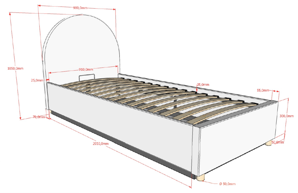 maten moon opbergbed