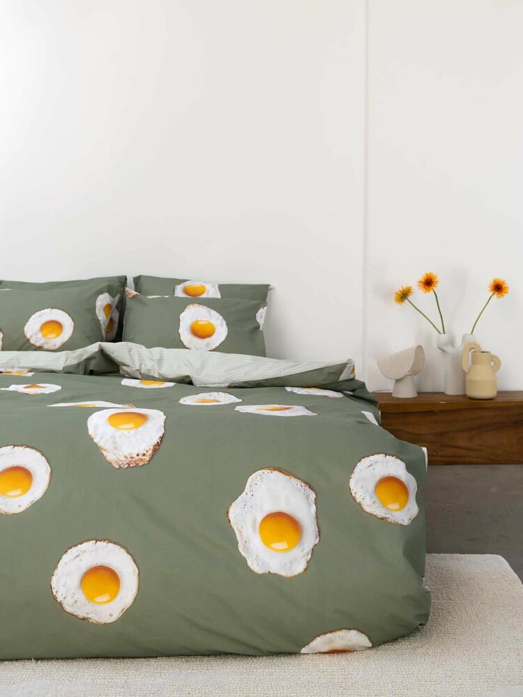 Snurk dekbedovertrek Eggs 2 persoons 200x200/220