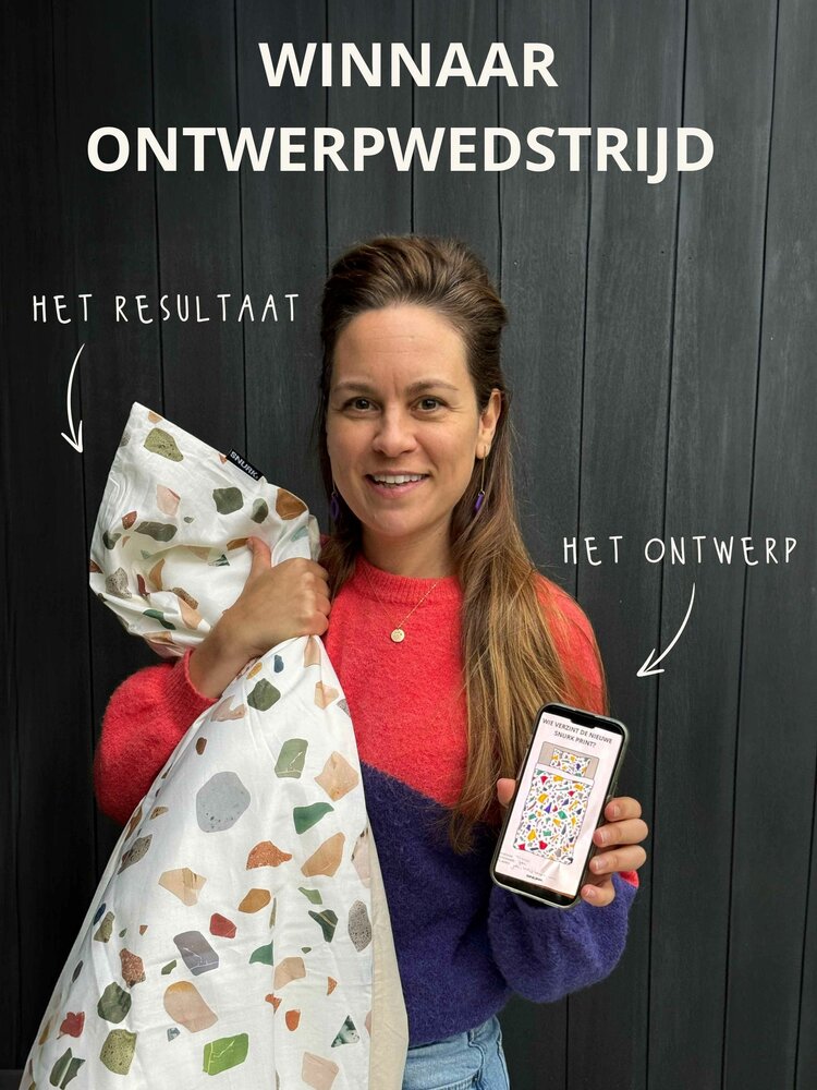 Snurk dekbedovertrek Terrazzo 2 persoons 200x200/220