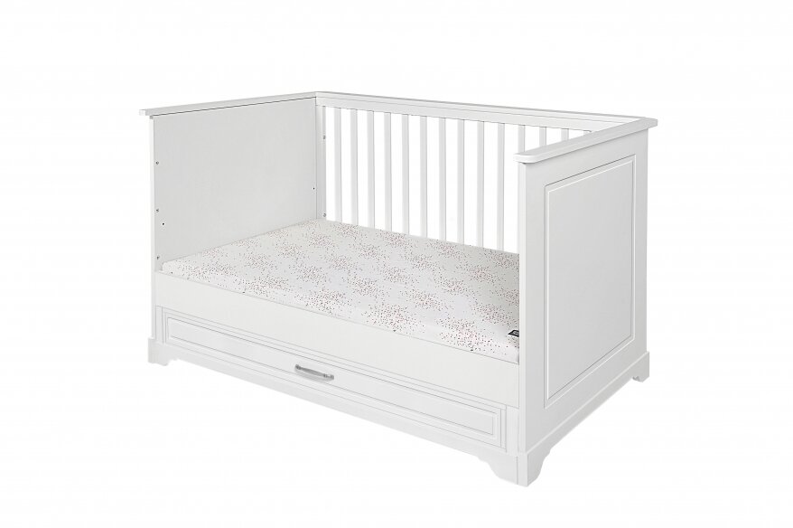 Novelies Melody meegroei ledikant 70x140 met lade wit