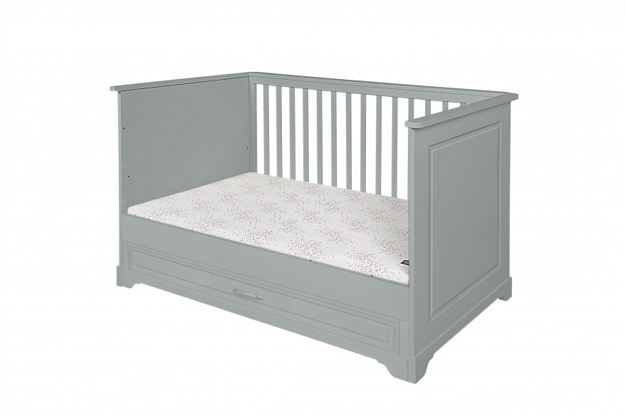 Novelies Melody meegroei ledikant 70x140 met lade grijs