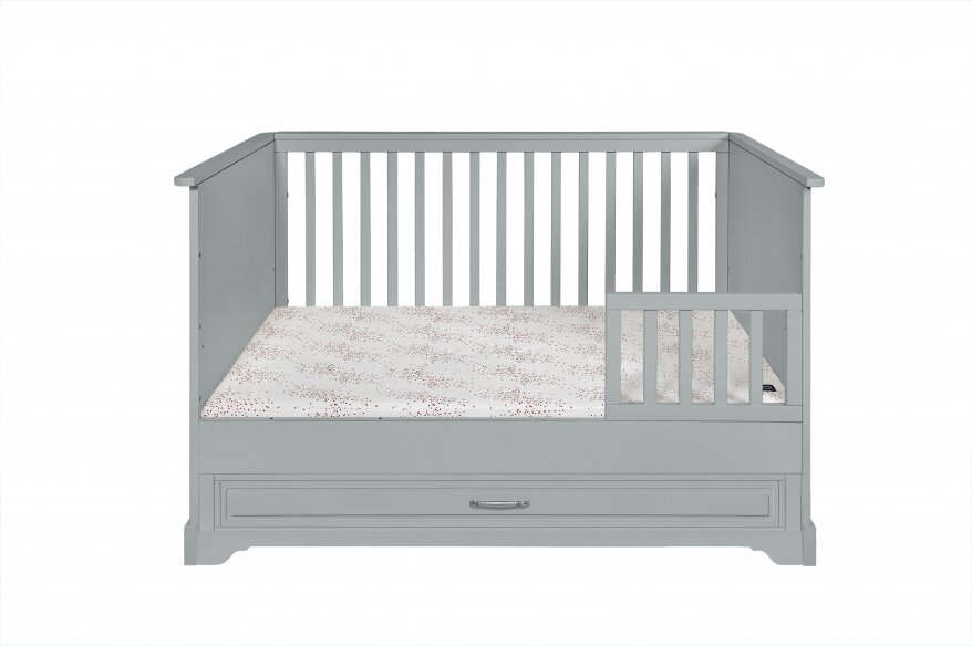 Novelies Melody meegroei ledikant 70x140 met lade grijs
