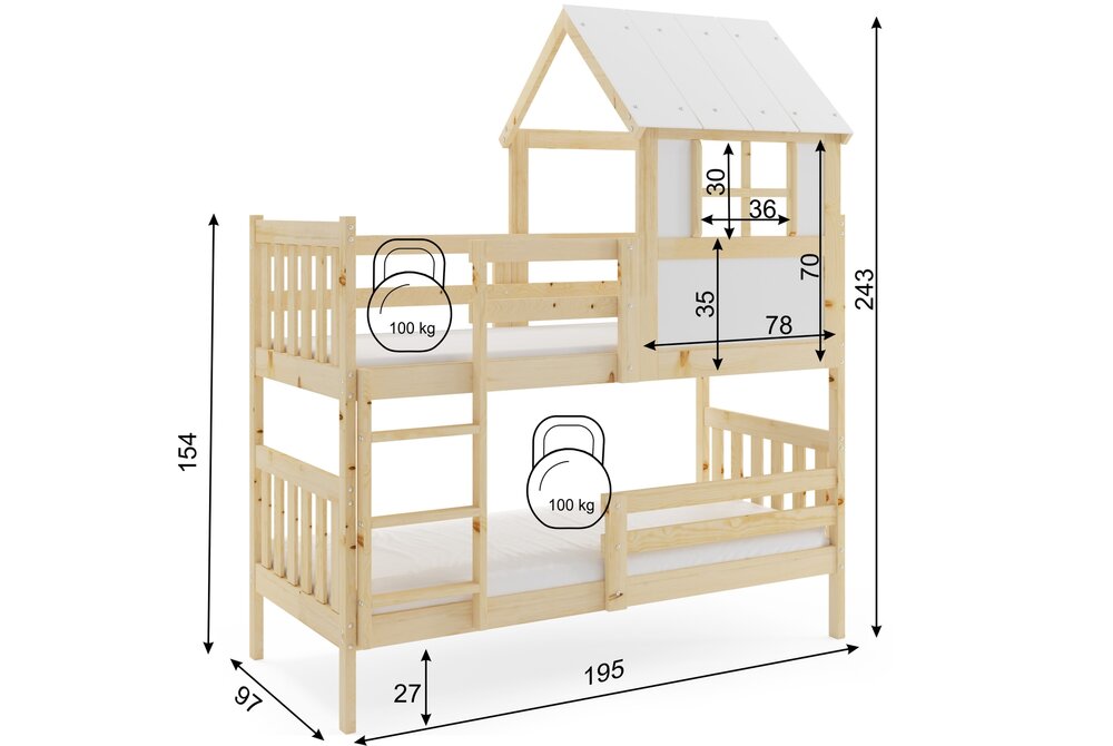 maten kandria huisbed