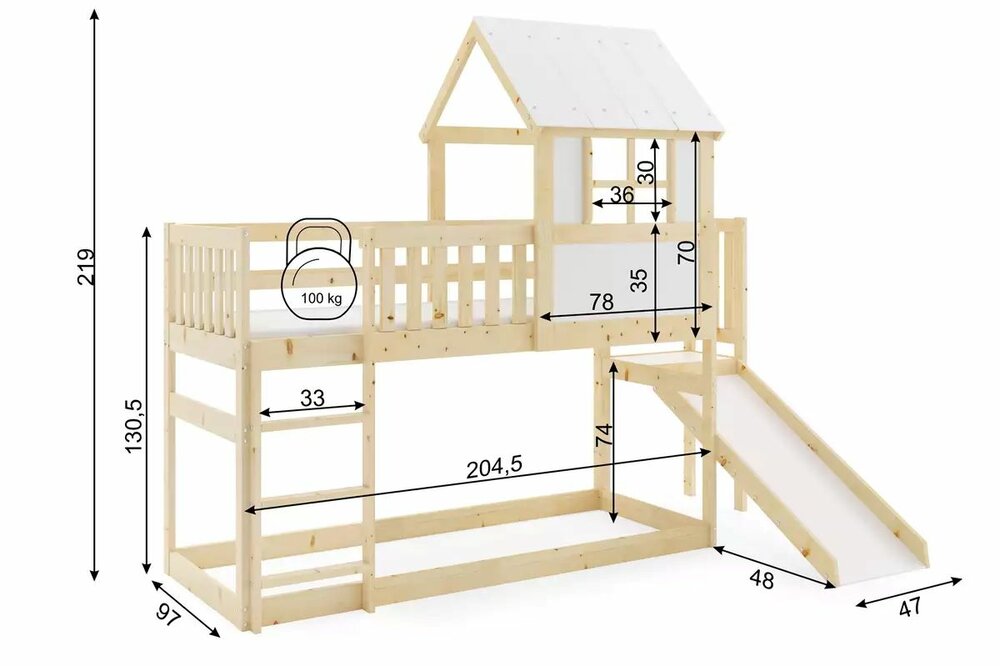 bedmaten nardo glijbaan bed