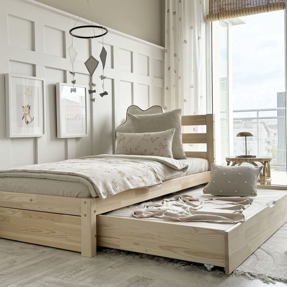 optie logeerlade 80x150x10 matras mogelijk