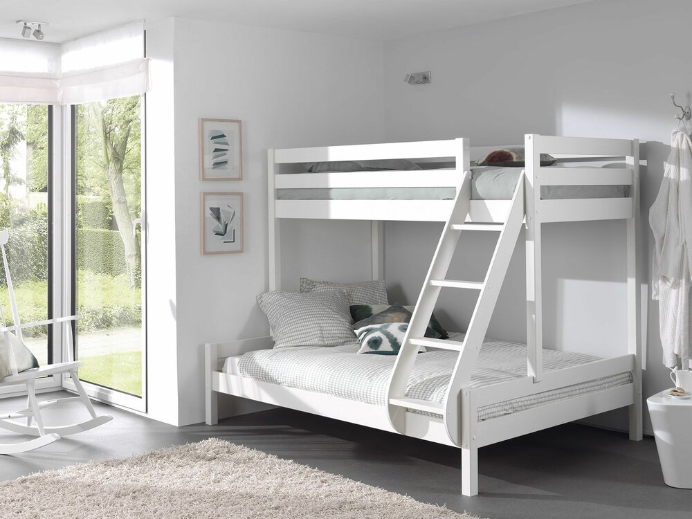 ino familie stapelbed 90/140x200 grenen wit