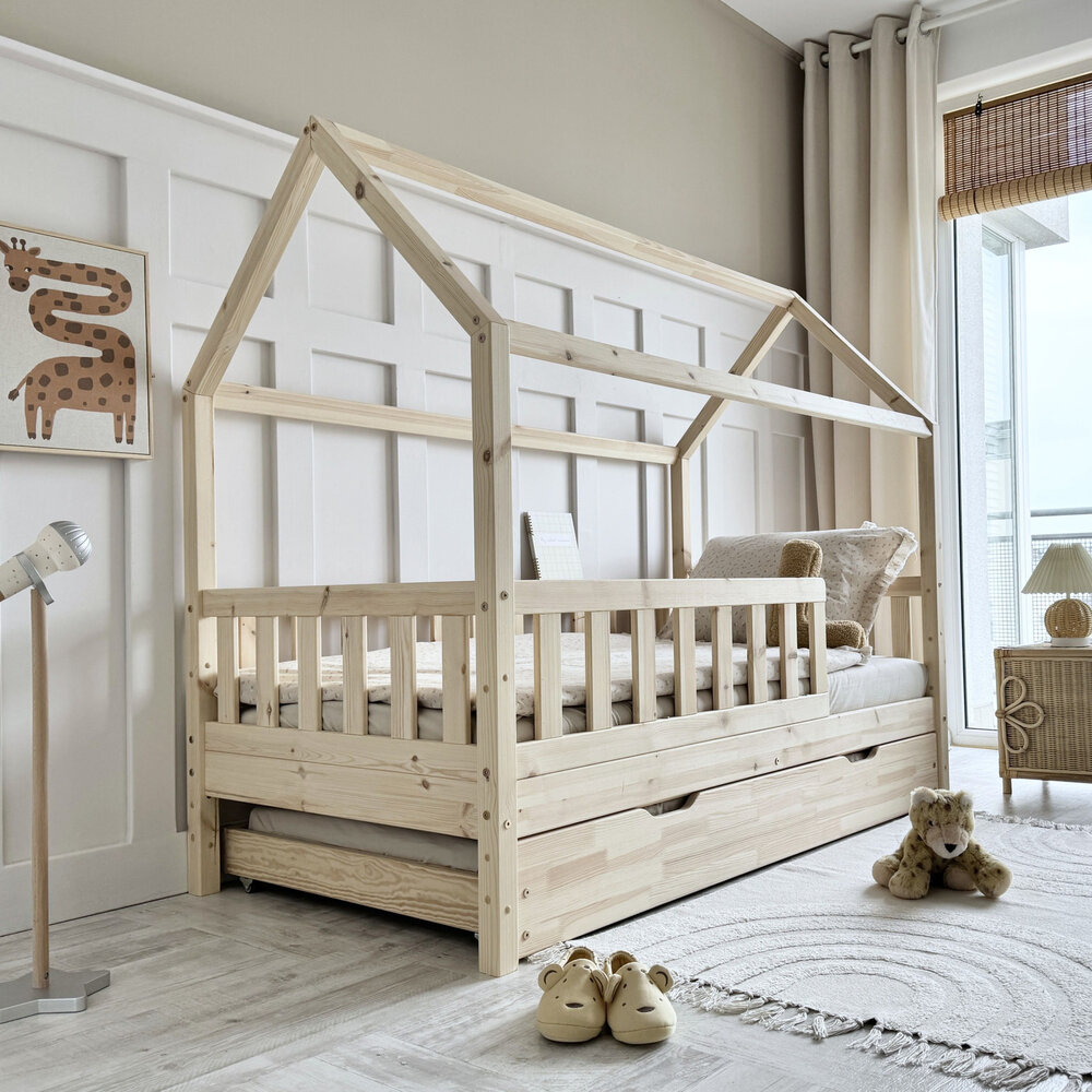 Basic plus bedhuisje met lade 90x200