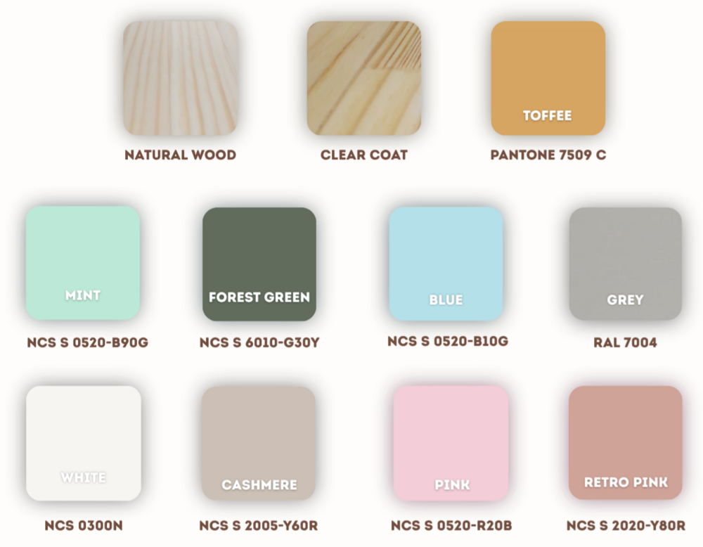 alle kleur opties