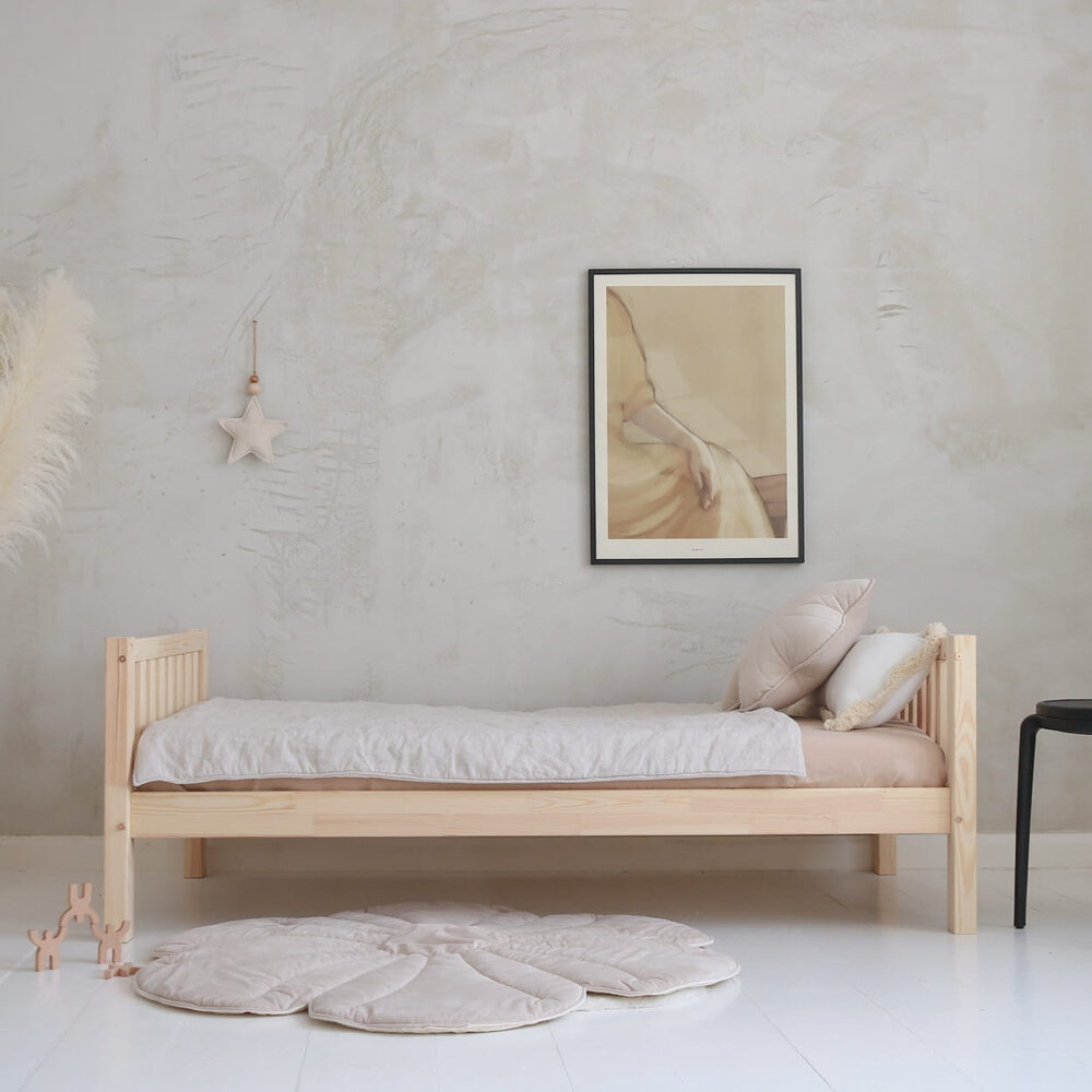 Basic Classic bed 80x180 onbehandeld hout