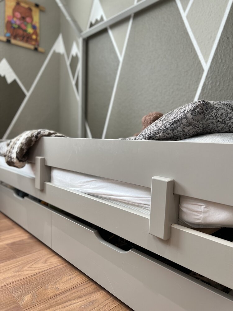 Eco comfort bedhuisje 70x160 grenen dove grey