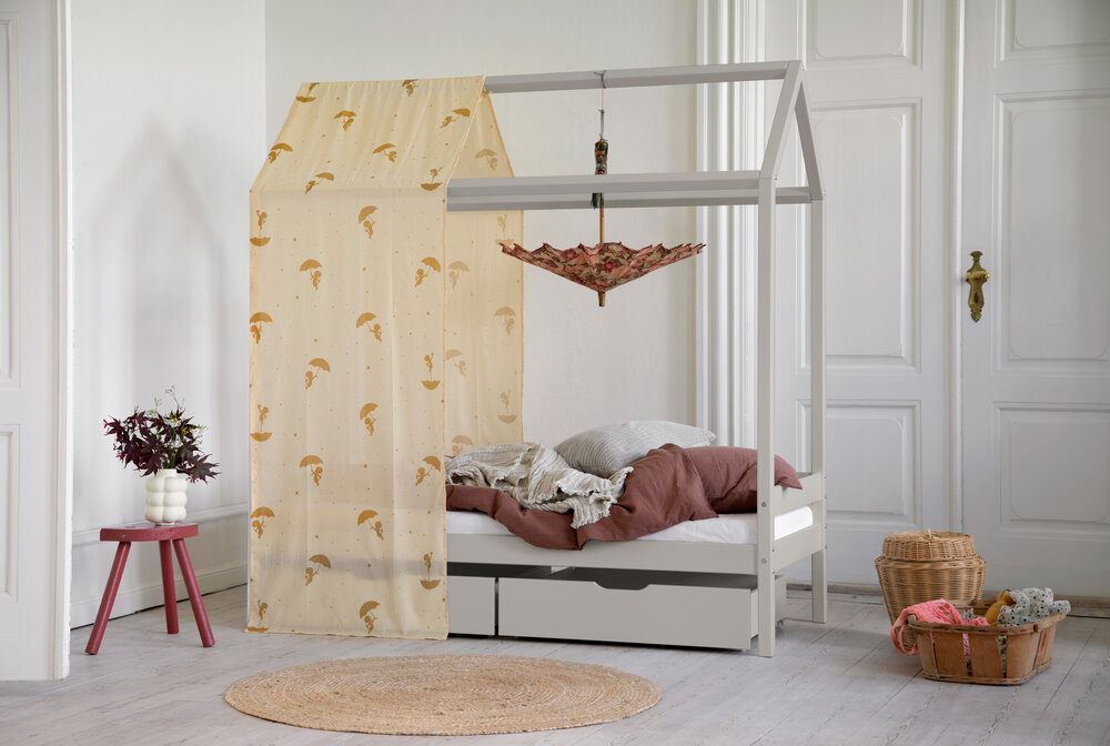 Eco comfort bedhuisje 70x160 grenen dove grey