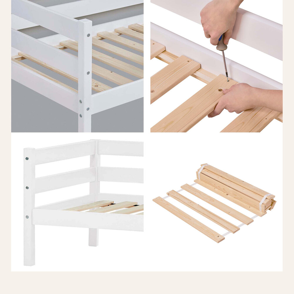 Eco Comfort peuterbed 70x160 grenen wit