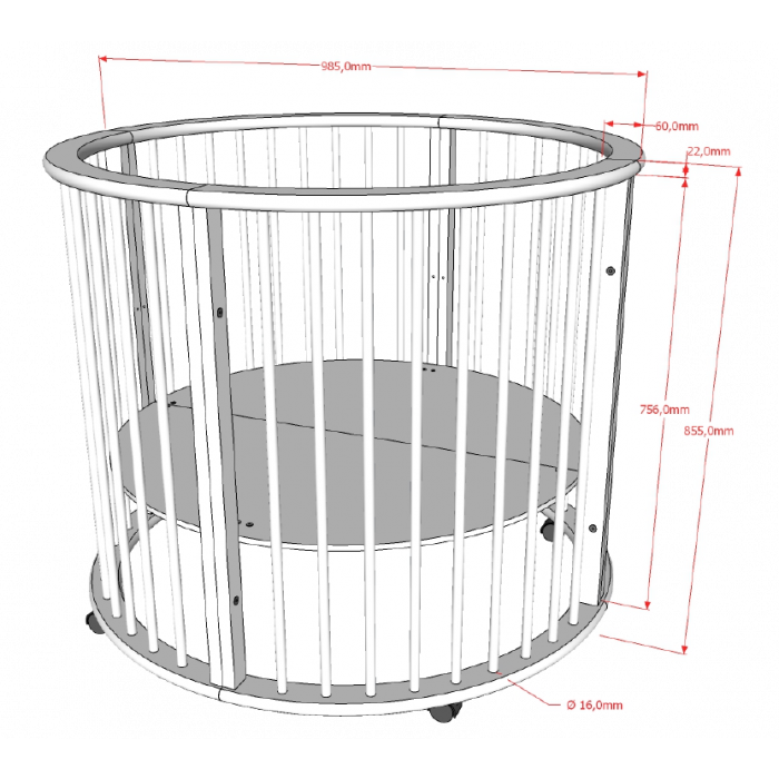 maten box dino &Oslash; 90 cm